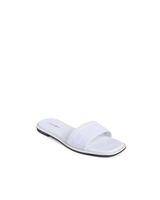 White Recycled Polyester Sandals
