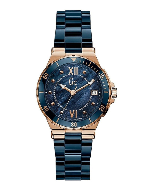 Blue Stainless Steel Bracelet Watch