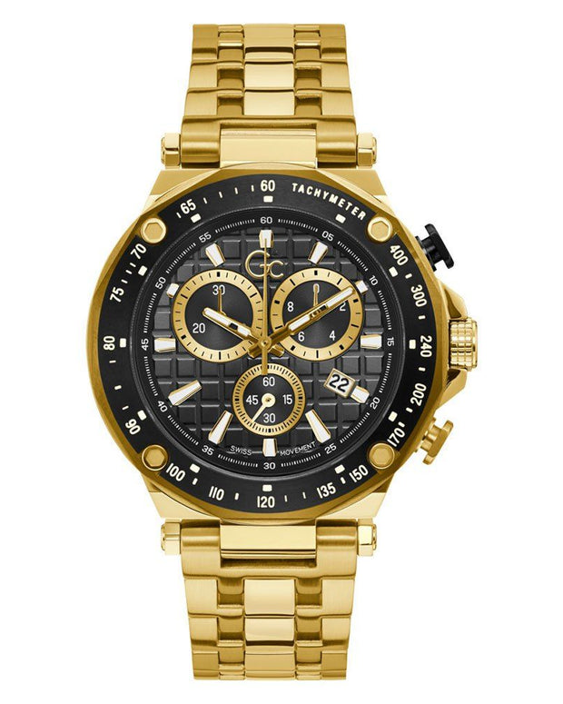 Gold Stainless Steel Sport Watch
