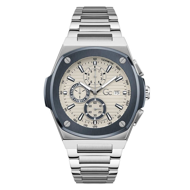 Gray Stainless Steel Dress Watch