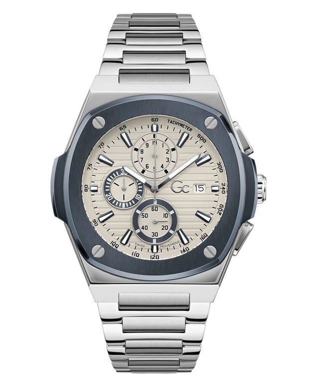 Gray Stainless Steel Dress Watch