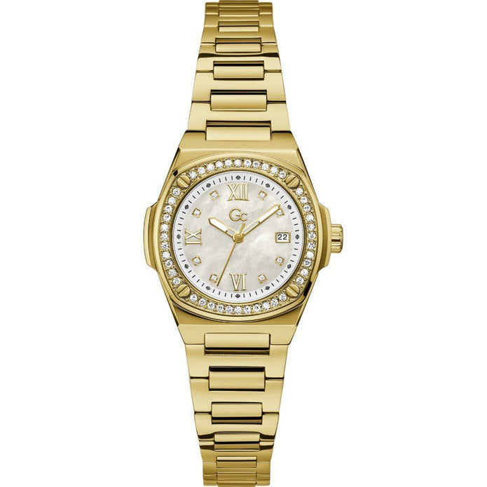 Gold Stainless Steel Dress Watch