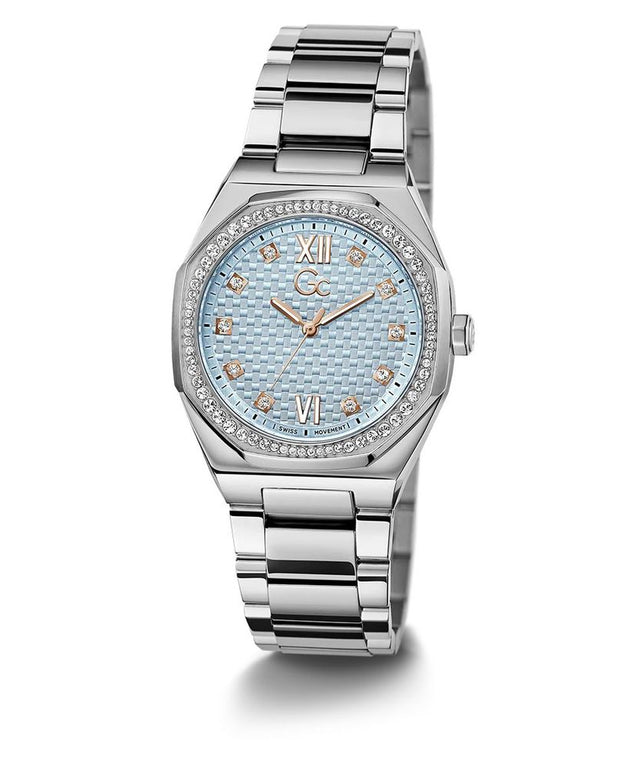Gray Stainless Steel Dress Watch