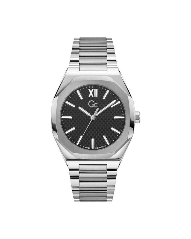 Gray Stainless Steel Dress Watch